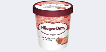 Produktbild Häagen-Dazs Strawberries & Cream